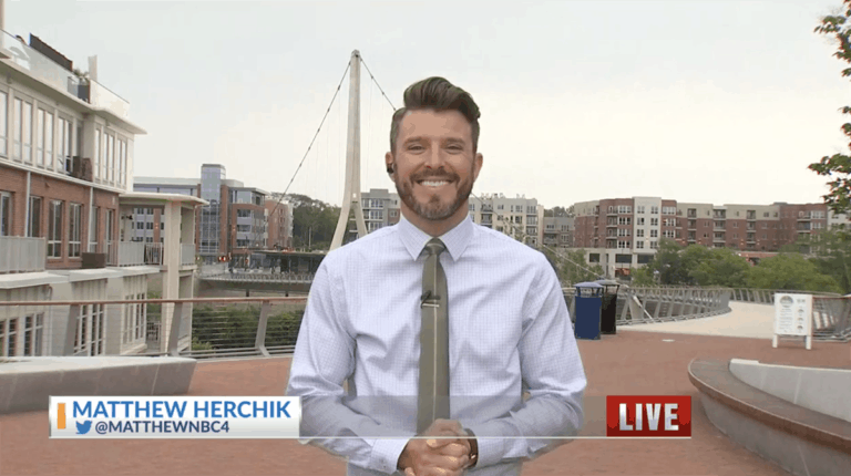 Matthew Herchick from NBC4 news discussing The Beta District